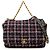 Chanel Blue Maxi Tweed 19 Flap