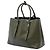 Borsa Prada Large Saffiano Cuir con doppio manico, Verde - vista 2