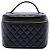 Borsa Vanity Chanel Black CC Quilted Lambskin con manico superiore