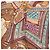 Foulard di seta Hermès Brown Beloved India 90 - vista 2