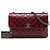 Chanel Red Quilted Aged Calfskin Logo Accordion Flap - vista 7