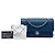 Chanel Blue Medium Classic Chevron Caviar Double Flap - vista 6