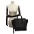 Céline BORSA A MANO CELINE LUGGAGE CABAS IN PELLE NERA MEDIUM - vista 7