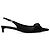 Dolce & Gabbana Schwarze Satin Slingback Pumps mit Schleife