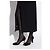 Courreges Botas de caña alta Courrèges negras con tacón de aguja - vista 2