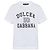 Dolce & Gabbana T-Shirt mit Logo Weiß Baumwolle