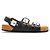 Balenciaga x Scholl Black Leather Sandals