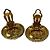 Orecchini a clip Chanel rotondi in perle dorate, Gold Pearl - vista 8