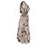 Sandro Printed Midi Dress with Ruffles in Multicolor Viscose - view 3