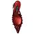 Décolleté Kitten Heel Dolce & Gabbana Burgundy Velluto e Perline - vista 4