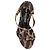 Sandali con plateau Dolce & Gabbana Animalier Marrone Beige - vista 4
