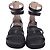 Stuart Weitzman Gala Lift Sandals in Black Leather - view 2