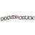 Collana Balenciaga Boyfriend B Monogram Argentata in Ottone - vista 3
