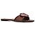 Sandali Burberry Crest in pelle marrone - vista 4