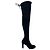 Stivali sopra il ginocchio Stuart Weitzman Highland in camoscio nero