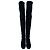 Stivali sopra il ginocchio Stuart Weitzman Highland in camoscio nero - vista 2