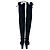 Stivali sopra il ginocchio Stuart Weitzman Highland in camoscio nero - vista 5