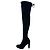 Stivali sopra il ginocchio Stuart Weitzman Highland in camoscio nero - vista 7