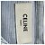 Céline Vestido camisa maxi a rayas Celine en algodón azul - vista 4