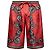 Pantaloncini in seta rossa paisley Dolce & Gabbana