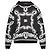 Dolce & Gabbana Paisley Baumwoll Hoodie Schwarz