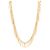 Collana in ottone dorata Jil Sander