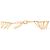 Collana in ottone dorata Jil Sander - vista 4