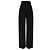 Alaïa Gerippte Hose mit weitem Bein Schwarz