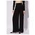Alaïa Gerippte Hose mit weitem Bein Schwarz - Ansicht 3