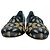 Mocassini Alexander McQueen Obsession Talisman Print in raso nero - vista 2