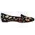 Mocassini Alexander McQueen Obsession Talisman Print in raso nero - vista 6