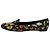 Mocassini Alexander McQueen Obsession Talisman Print in raso nero - vista 7