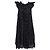 Isabel Marant Mini-Kleid mit Rüschen aus schwarzer Seide
