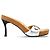 Mules Balenciaga x Scholl in pelle argentata