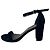 Stuart Weitzman Riemchen-Sandaletten mit Blockabsatz aus schwarzem Wildleder - Ansicht 7