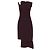 Courreges figurbetontes burgunderrotes Strickkleid