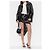 Courreges Gonna in cotone laccata Courrèges nera - vista 2