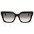 Alexander McQueen Rectangular Acetate Sunglasses Black