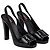 Décolleté Slingback Prada Sport Vintage 2000's in pelle nera - vista 3
