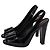 Décolleté Slingback Prada Sport Vintage 2000's in pelle nera - vista 4