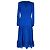 Autre Marque Vestido midi Saloni Devon en seda azul