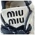 Sneakers basse Miu Miu Deco in pelle di vitello bianca - vista 8