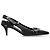 Courreges Décolleté Slingback in Pelle Nera