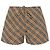 Shorts Burberry de algodão padrão check bege