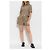 Shorts Burberry de algodão padrão check bege - vista 2