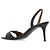Sandali con tacco Giuseppe Zanotti in pelle nera - vista 5