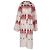 Abito Simone Rocha ricamato con cherubini in cotone multicolore