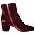 Botines Gianvito Rossi Margaux en terciopelo granate