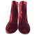 Botines Gianvito Rossi Margaux en terciopelo granate - vista 2