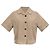 Camicia cropped abbottonata Dior in cotone marrone